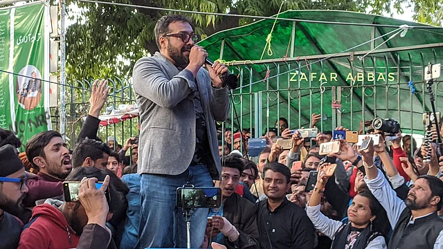 Anurag Kashyap at Jamia Millia Islamia University. 