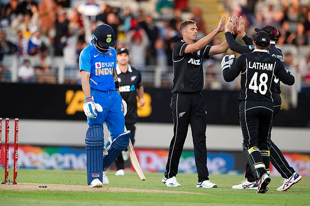 Tim Southee had cleaned up Virat Kohli in the second ODI with an in-swinger after hurling a number of balls that moved away from the Indian skipper.