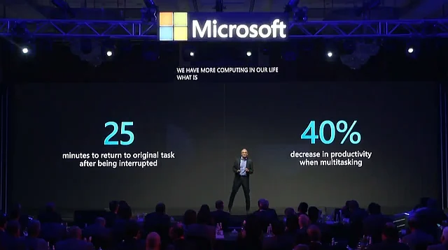 Microsoft CEO Satya Nadella talks about Teams app. 