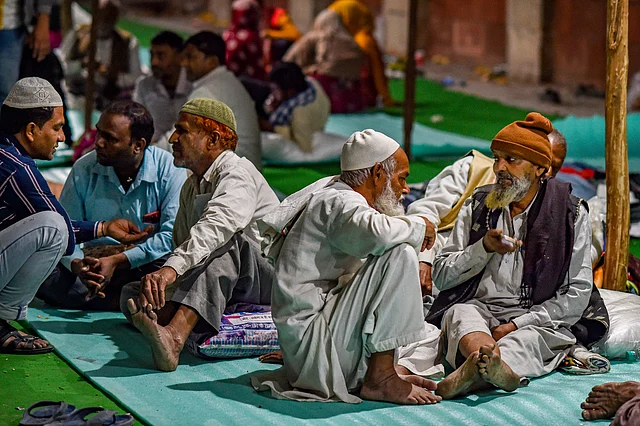 Displaced riot victims take shelter at Eidgah relief camp in Mustafabad area of northeast Delhi, Tuesday, 3 March, 2020. 