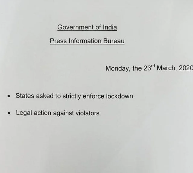 Statement by Press Bureau of Information