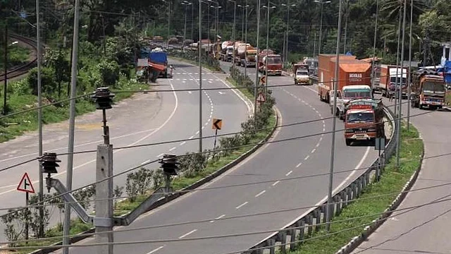 Walayar check post between Kerala and Karnataka. 