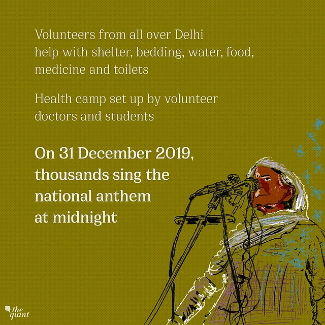 Thousands sing the National Anthem on 31 December 2019