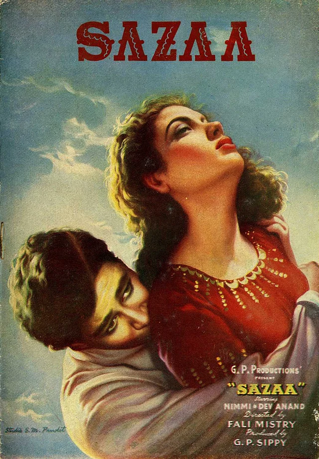 Nimmi with Dev Anand on the poster of <i>Sazaa.</i>