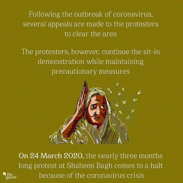 Shaheen Bagh protest comes to a halt due to Coronavirus