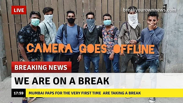 Bollywood photographers are on a break.