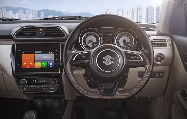 The Dzire gets revised dashboard colouring.