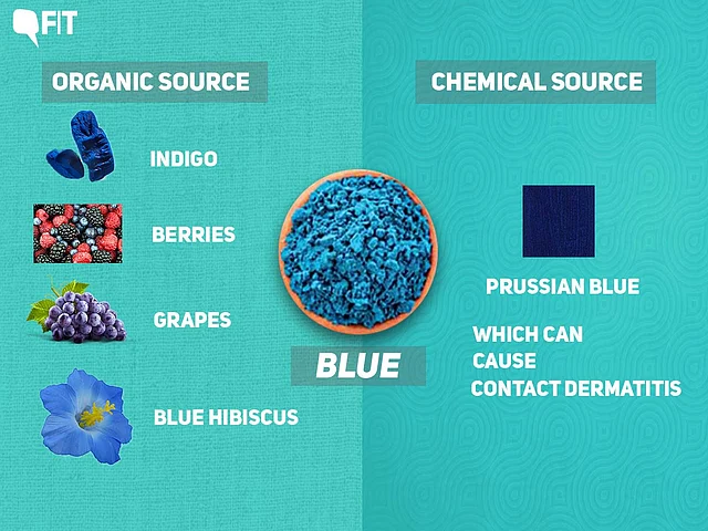 Prussian blue, which is now used for the blue colour, can cause contact dermatitis.