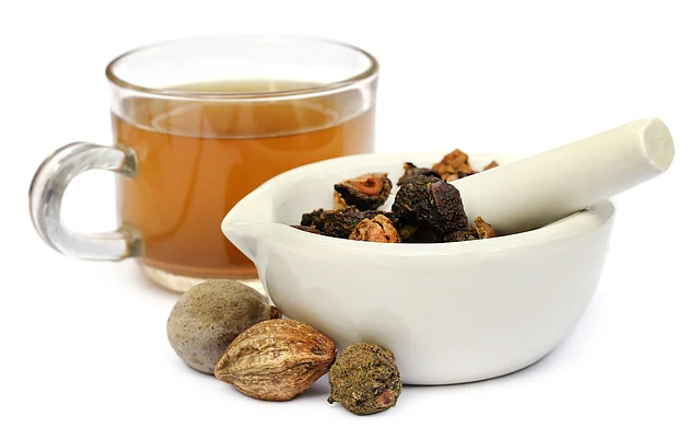 Triphala is a combination of amalaki, bibhitaki and haritaki.