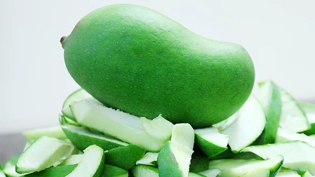 Green mango.