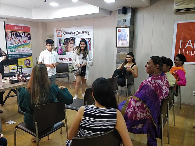 Nandini in a transgender workshop.