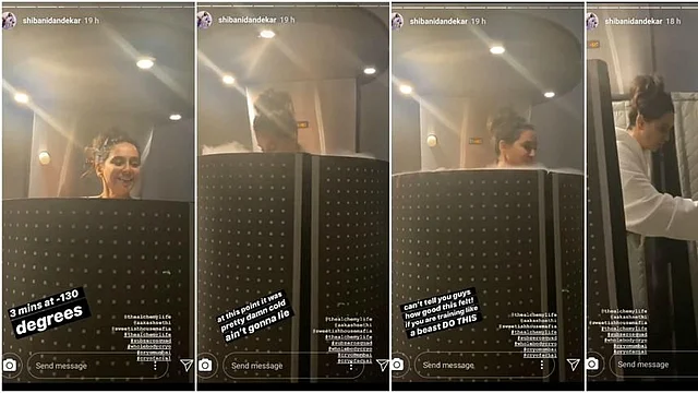 Shibani's post workout treatment