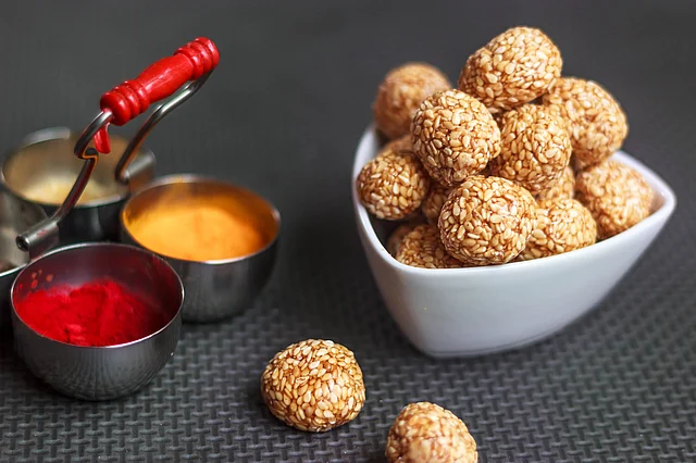 Sesame is rich in calcium and zinc.