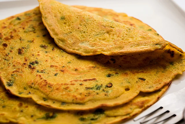 Gujarati savoury pancakes.
