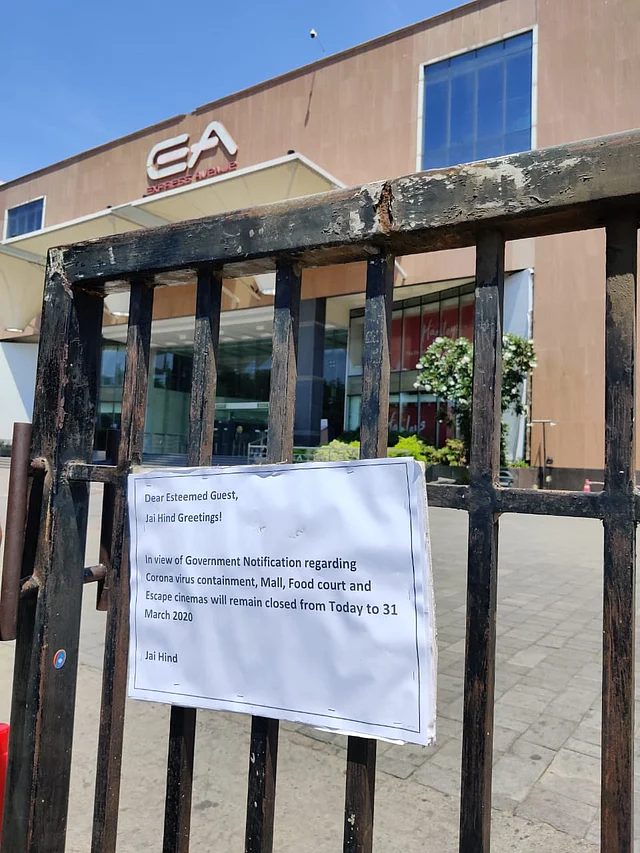 All malls have been shut down till 31 March.
