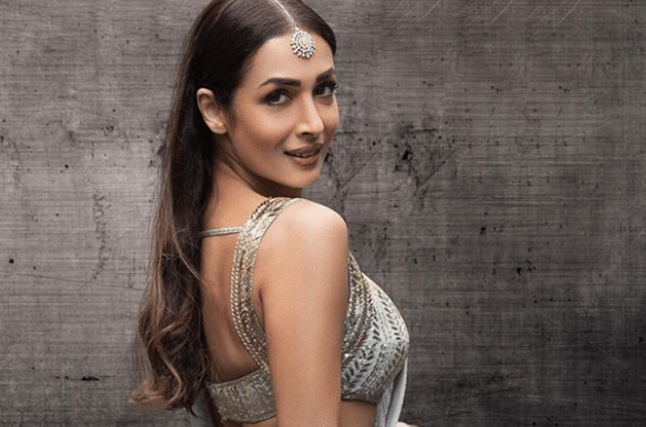 Malaika Arora photo in grey lehenga