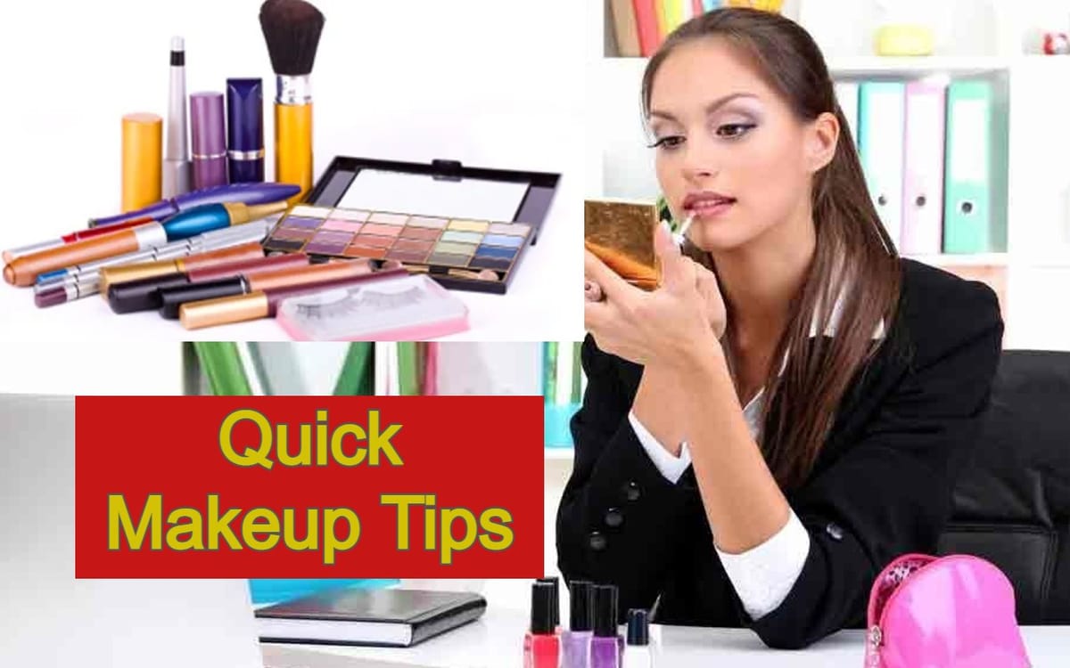 know how to do instant make up in the midst of the office rush here are ...