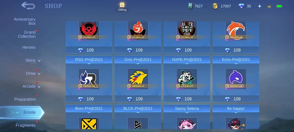 New MPL PH Battle Emotes