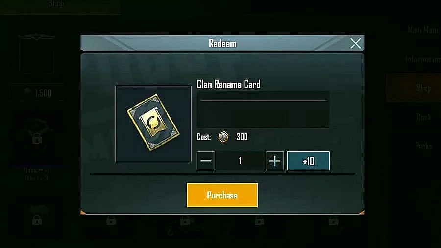 Change your clan name to one of the many stylish BGMI clan names mentioned in the list with this card.