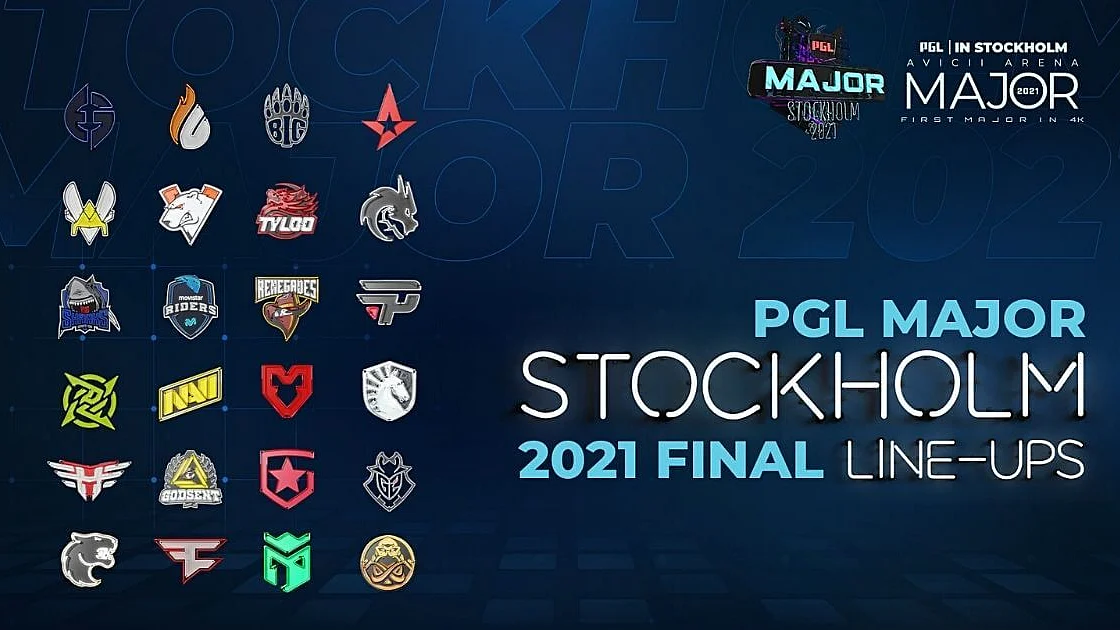 CS:GO Rosters Locked For PGL Major Stockholm 2021