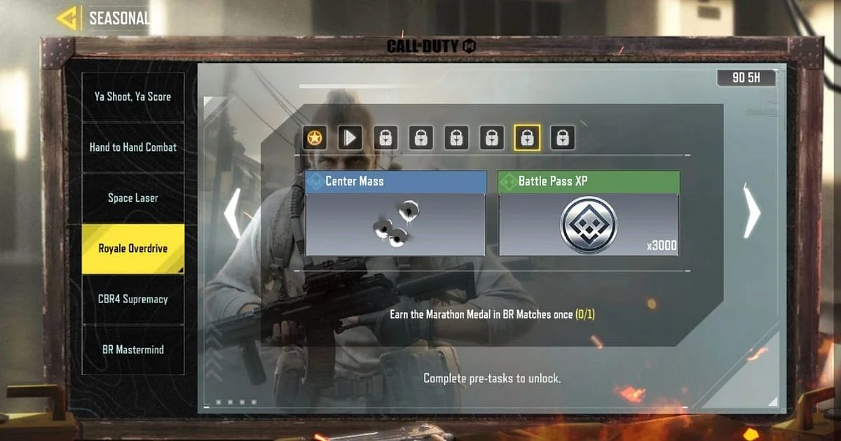 Complete missions including earning the Marathon medal in COD Mobile to earn rewards.