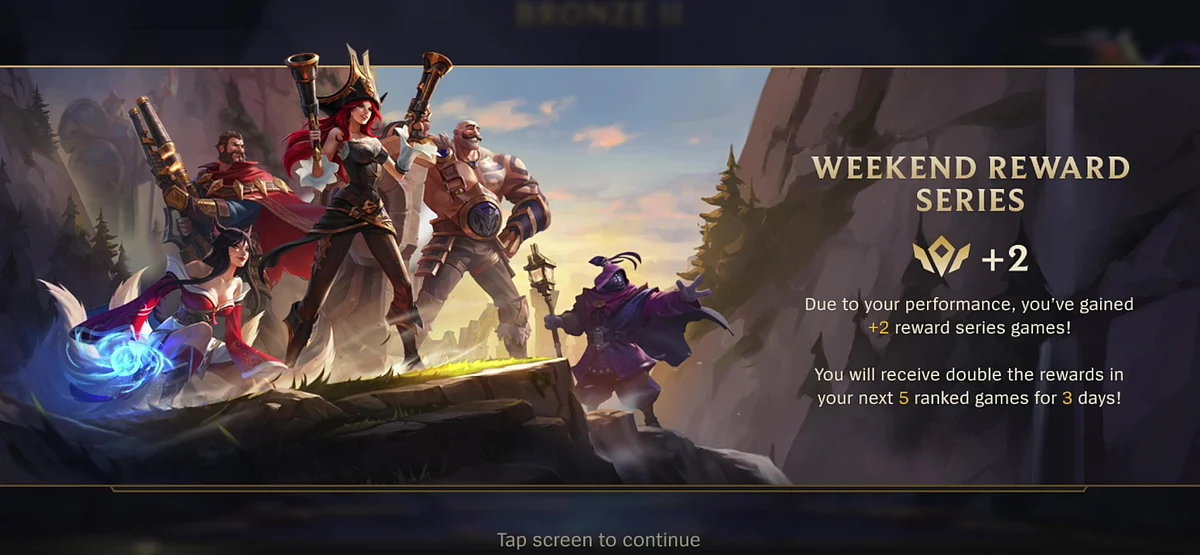 Weekend Reward Series Preview