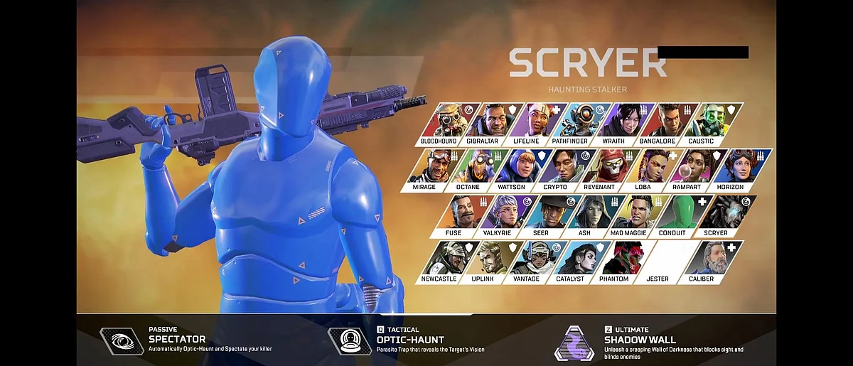 Scryer might me based on the character of the same name in the Titanfall universe.