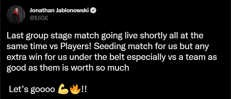 EliGE after Liquid qualified for playoffs of EPL S15