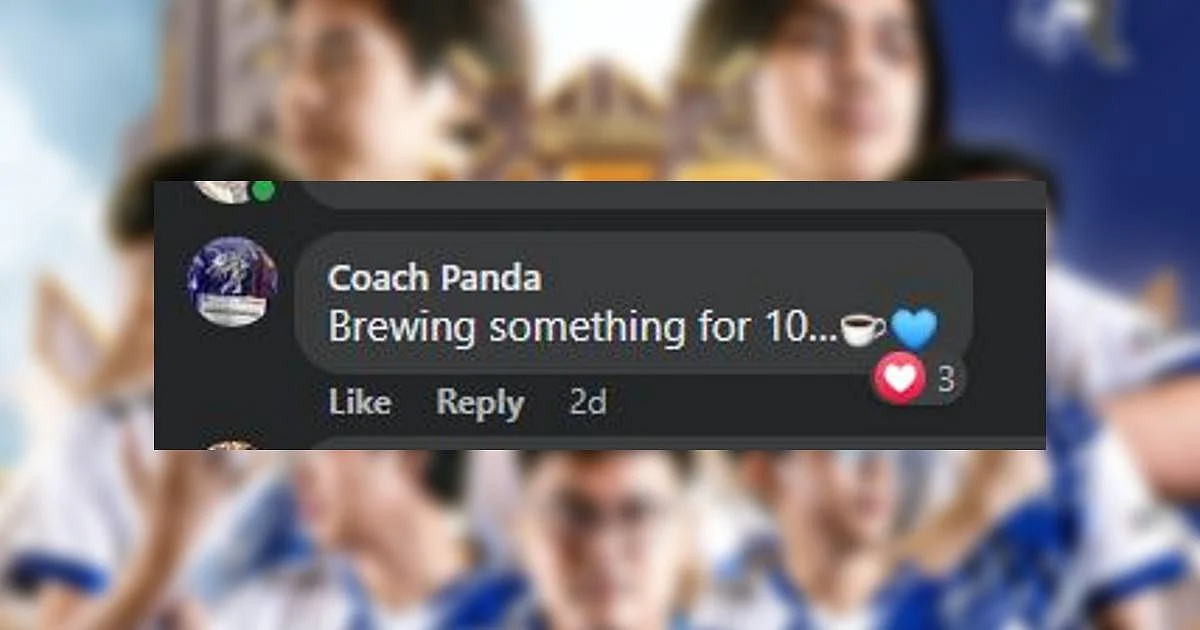 Coach Panda hinting that he has something prepared for MPL PH Season 10.