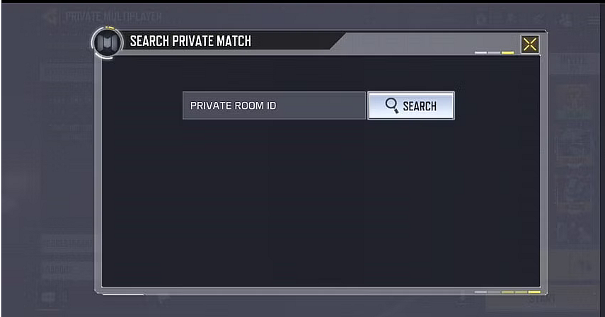Search for the room and enter the password (if required). 