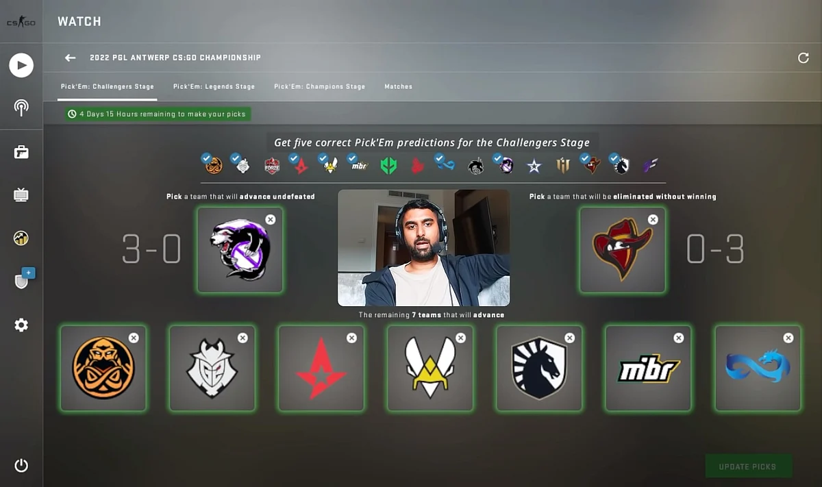 Launders Pick'Em prediction for Challenger Stage of Antwerp Major