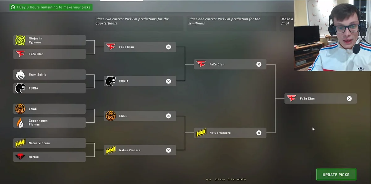 Hawka Pick'Em prediction for Playoffs of Antwerp Major