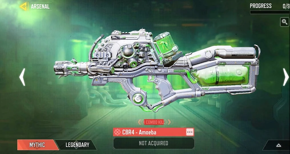 A futuristic Mythic weapon that could be from a galaxy far far away. 