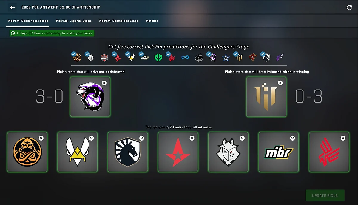 Pimp Pick'Em prediction for Challenger Stage of Antwerp Major