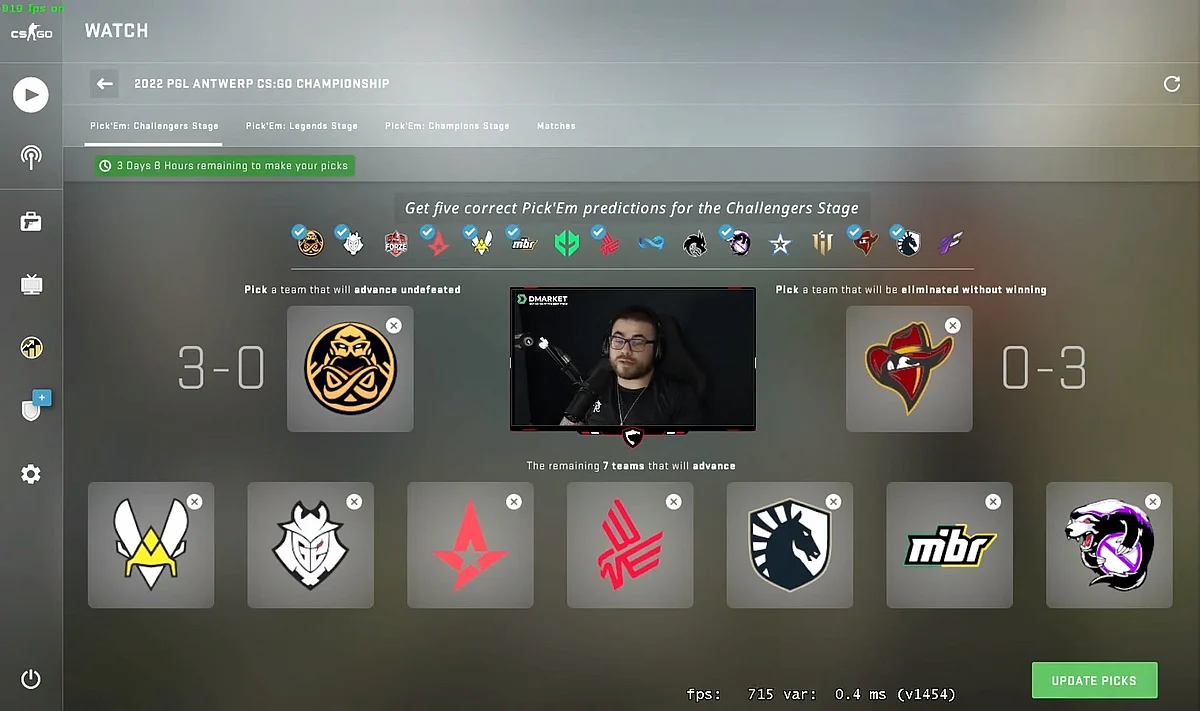 James Banks Pick'Em prediction for Challenger Stage of Antwerp Major