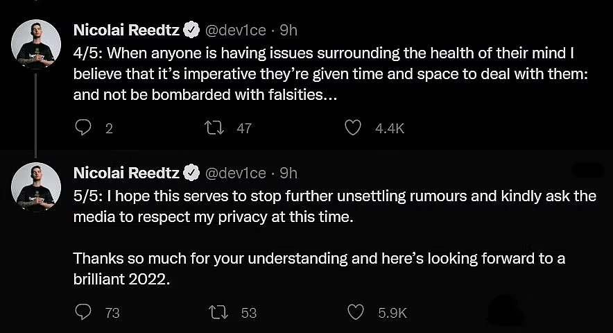Dev1ce dismissing similar report last year