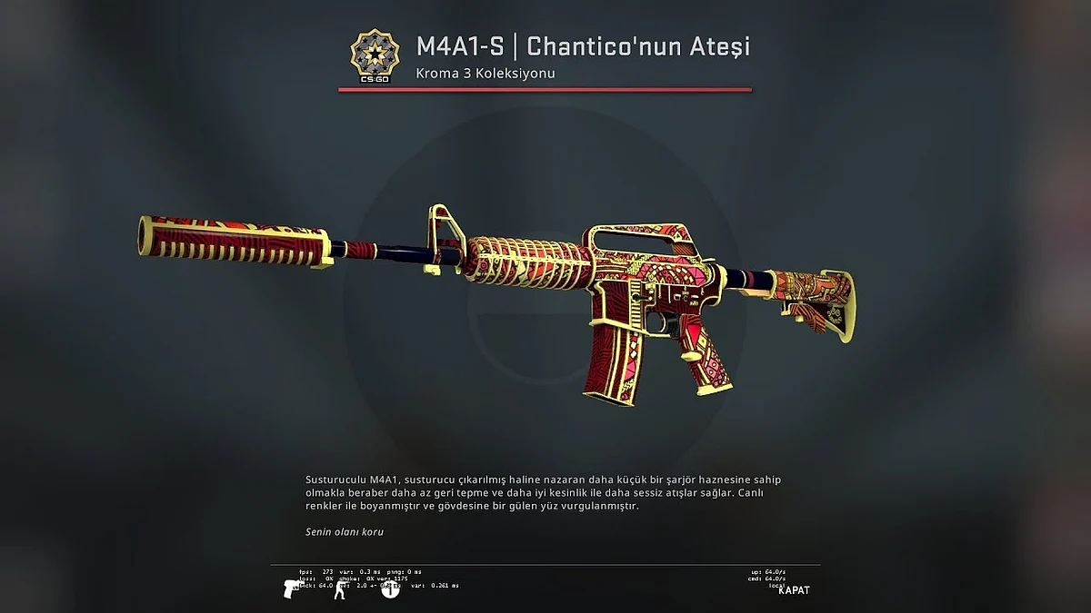 CS:GO nerfs M4A1-S