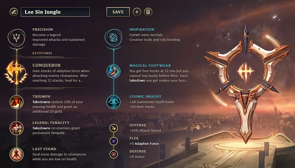 Lee Sin runes