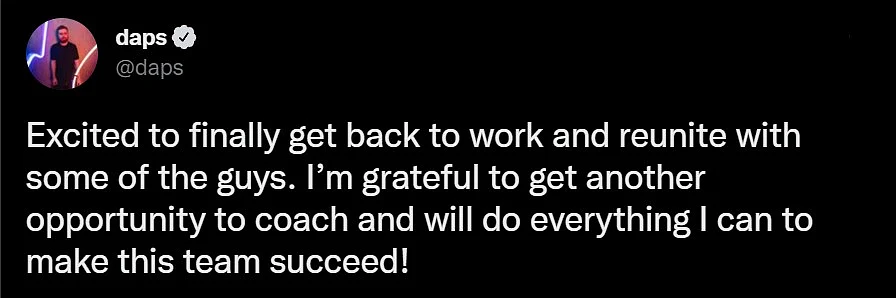 Daps statement after joining Team Liquid