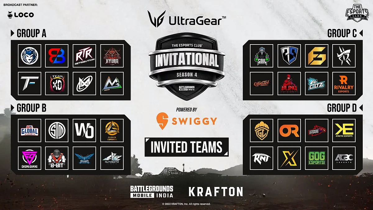 TEC BGMI Invitational Season 4 - Invited Teams