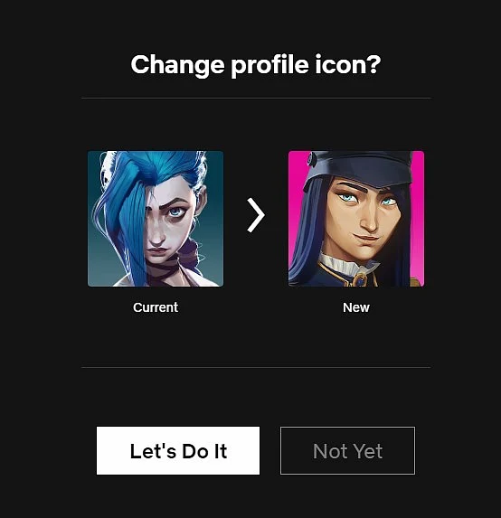 Changing profile icons