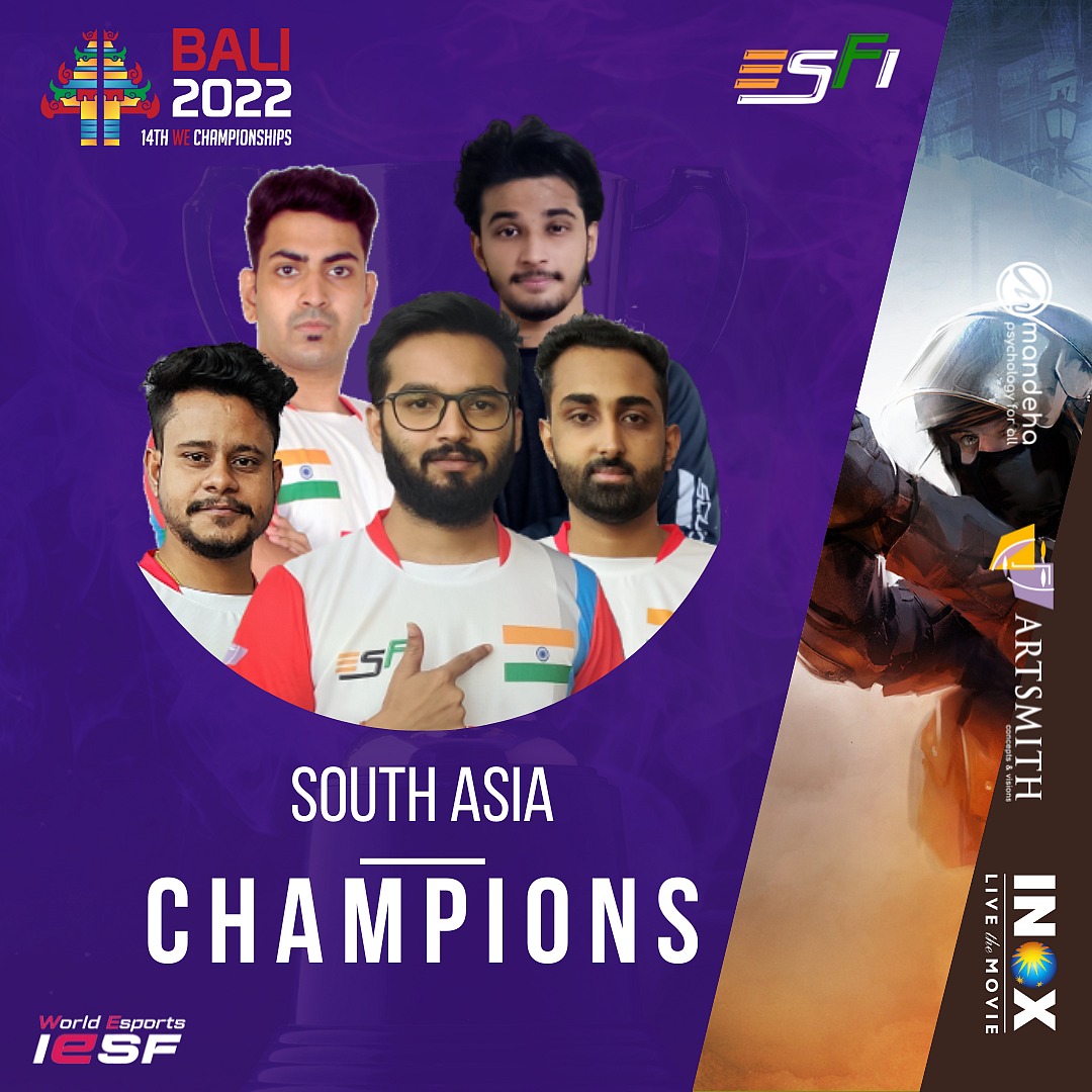 India CS:GO team qualifies for IESF World Championship 2022