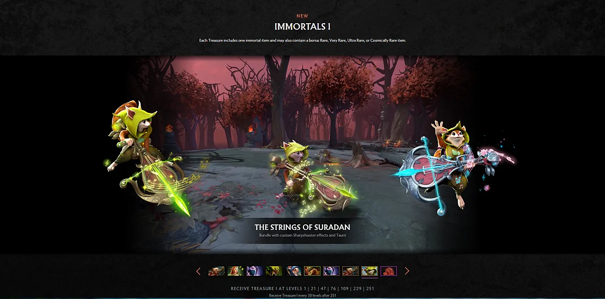 Two Immortal Treasures Instead of Three