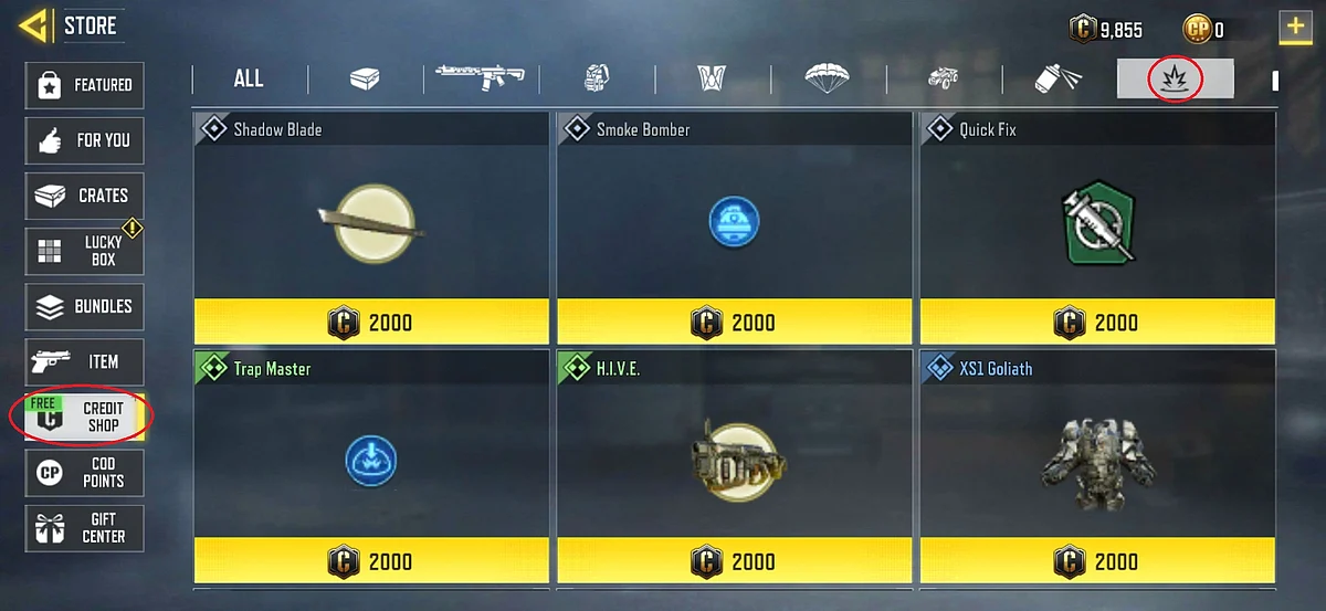 The Shadow Blade Operator Skill can be unlocked using credits. 