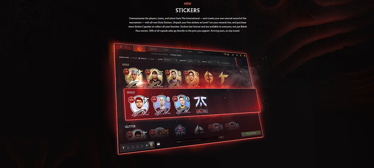 Player, Caster & Team Sticker Capsules