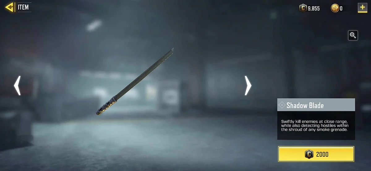 Shadow Blade can one-shot enemies at close range.