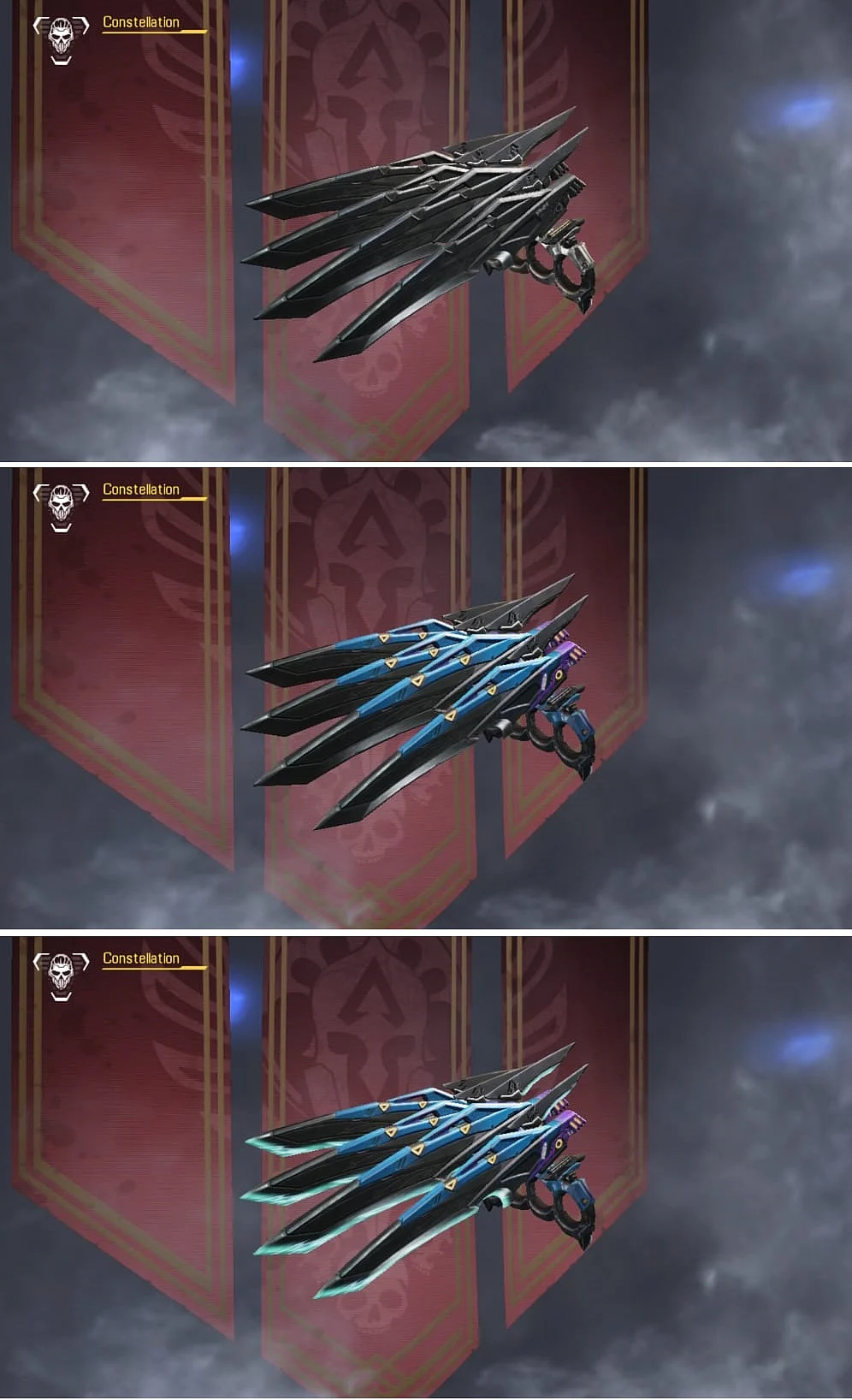 The Constellation Apex Legends Mobile heirloom gauntlet textures can be changed in-game.