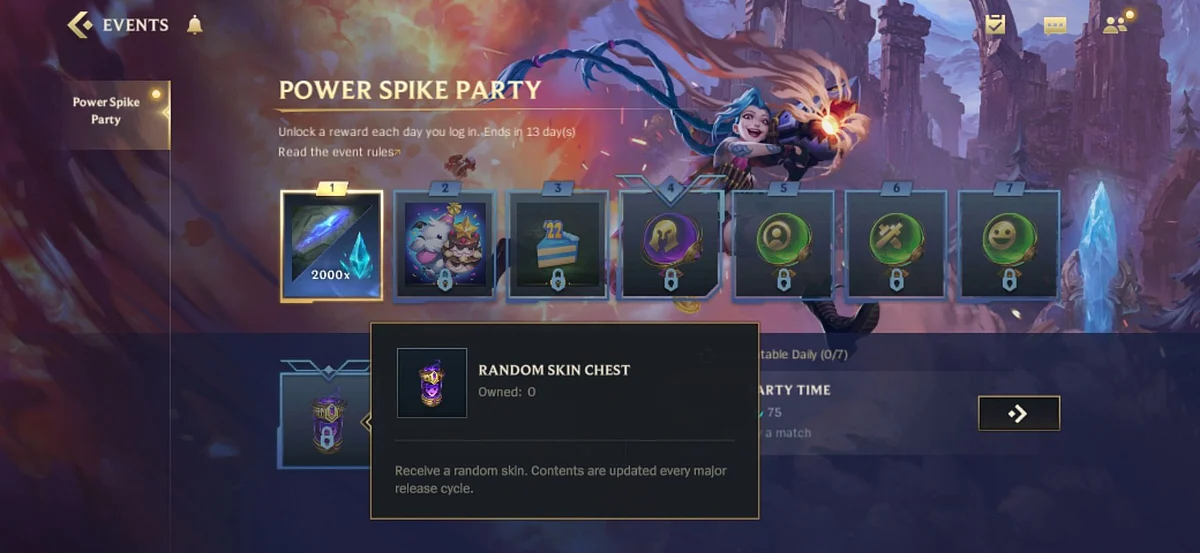 Wild Rift Power Spike Party Rewards