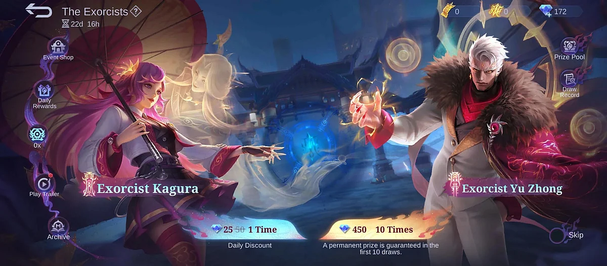 How to win The Exorcists skins in MLBB