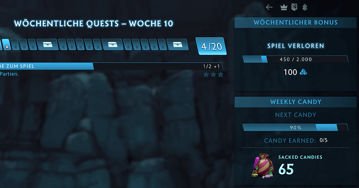 Weekly Candy Sacks progress bar